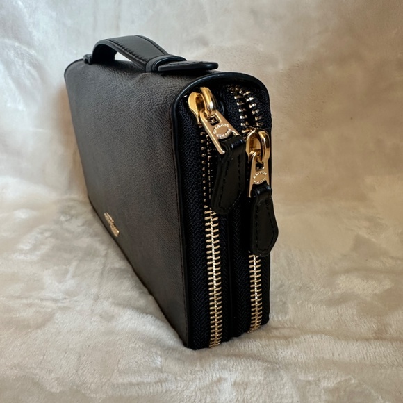 NWT! Coach F23552 Double Zip Travel Wallet In Signature Canvas Card Phone Pouch - Picture 6 of 11